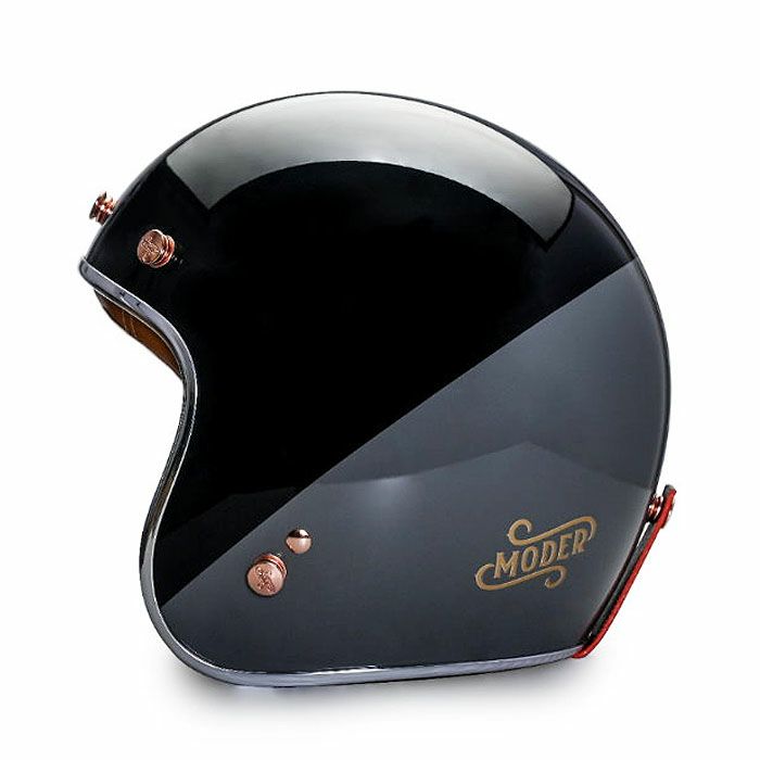 MODER ARONシリーズ ジェットヘルメット ブラック/グレー feture 3