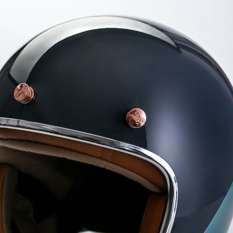 MODER ARONシリーズ ジェットヘルメット グラファイトブルー feture 4