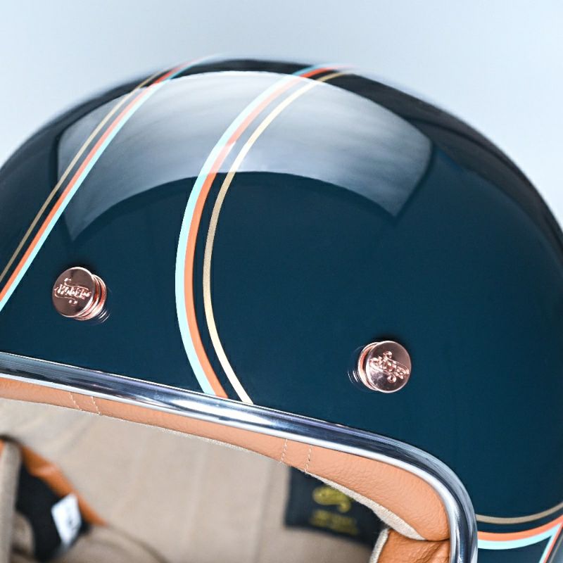 MODER JONESシリーズ ジェットヘルメット ミッドナイトブルー feture 4