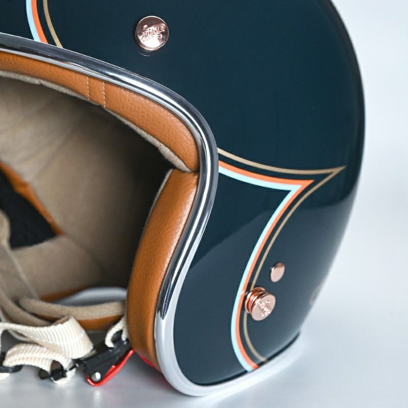 MODER JONESシリーズ ジェットヘルメット ミッドナイトブルー feture 5