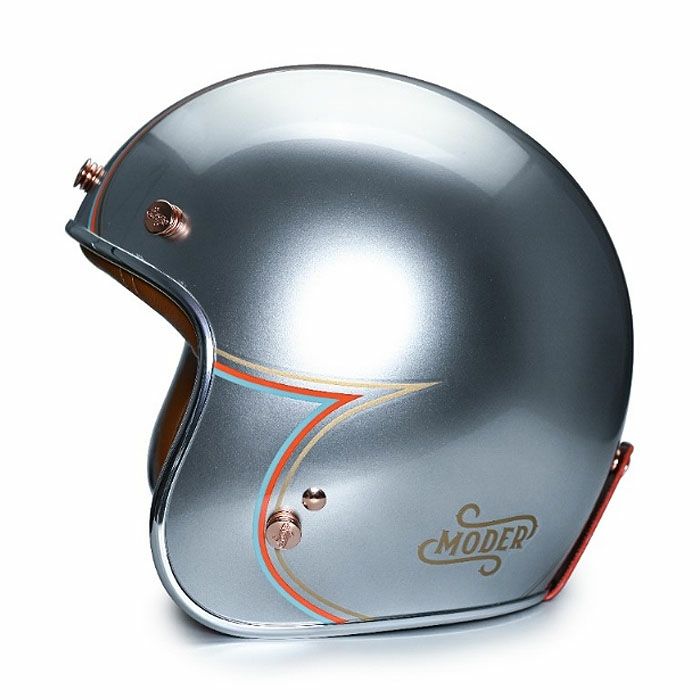 MODER JONESシリーズ ジェットヘルメット スターシルバー feture 3