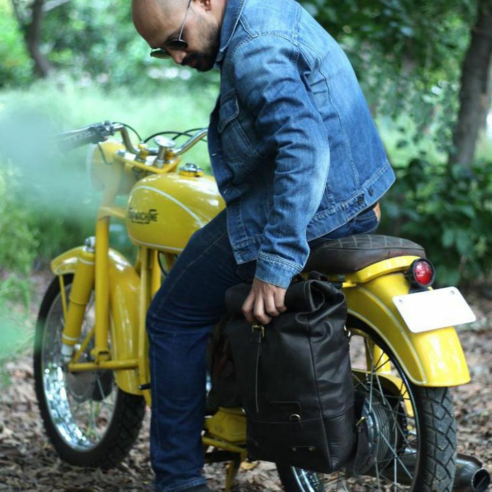 バックパックパニア サドルバッグ ブラック Trip Machine 