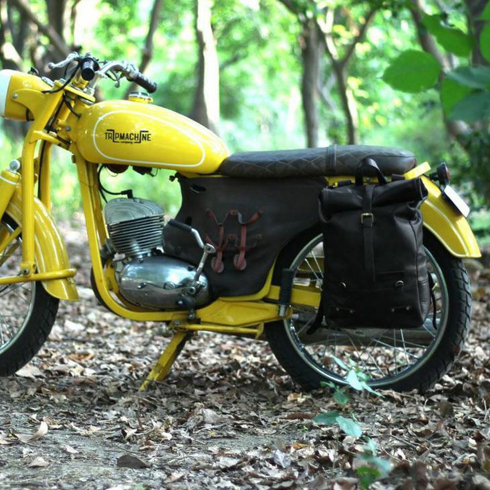 バックパックパニア サドルバッグ ブラック Trip Machine 