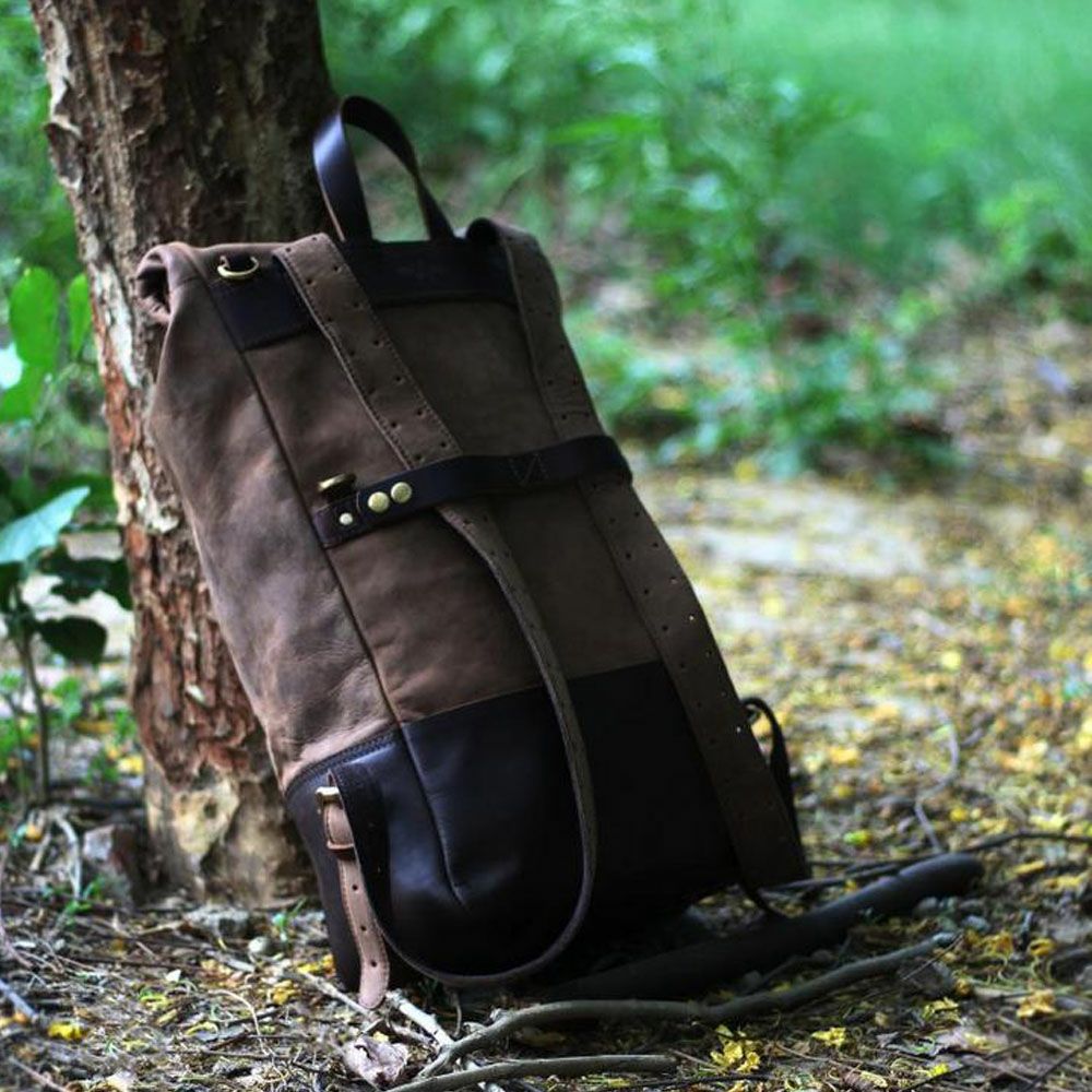  バックパックパニア サドルバッグ タバコブラウン Trip Machine 