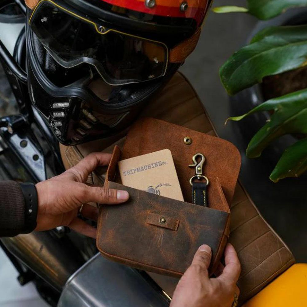 サイドキック モトポーチ モカ Trip Machine 