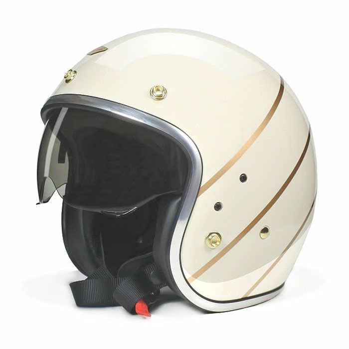 ANDRESシリーズ インナーバイザー ジェットヘルメット アイボリーホワイト feture