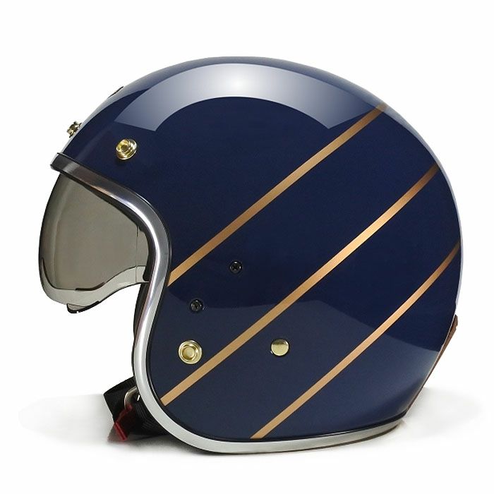 ANDRESシリーズ インナーバイザー ジェットヘルメット ブルー feture 3