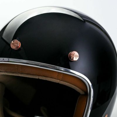ヘルメットスナップボタン デコレーションカバー ローズカッパー feture