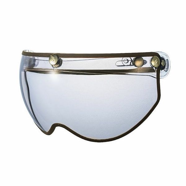 フリップアップ ハーフシールド ブラウントリム ライトスモーク feture