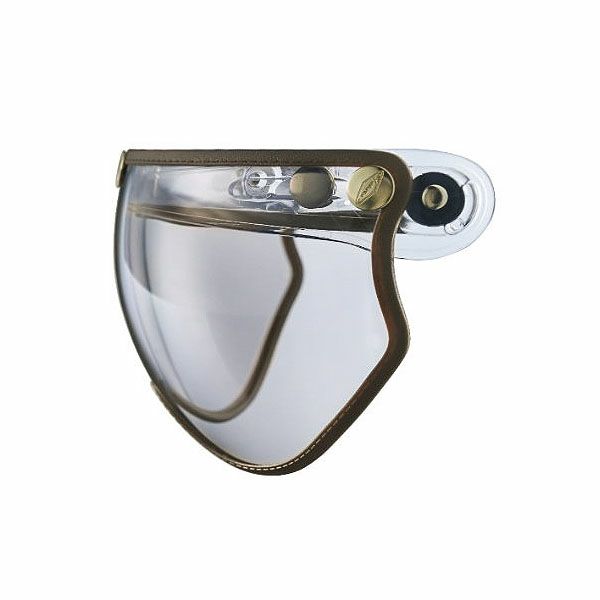 フリップアップ ハーフシールド ブラウントリム ライトスモーク feture 2