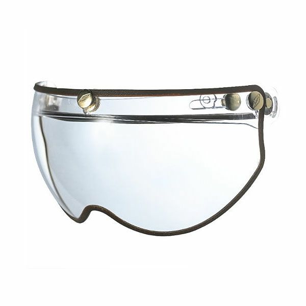 フリップアップ ハーフシールド ブラウントリム クリアー feture