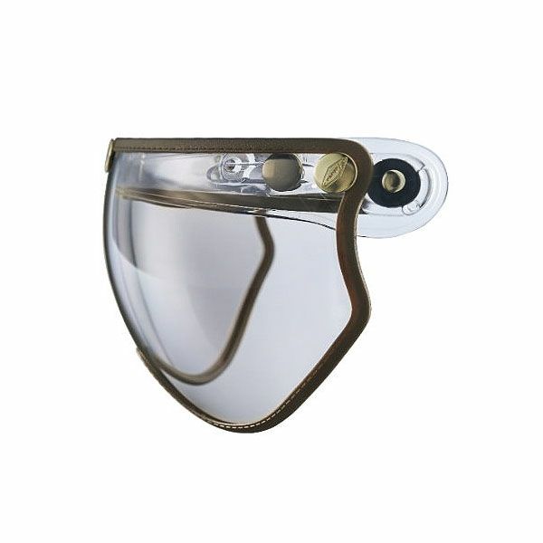 フリップアップ ハーフシールド ブラウントリム クリアー feture 2