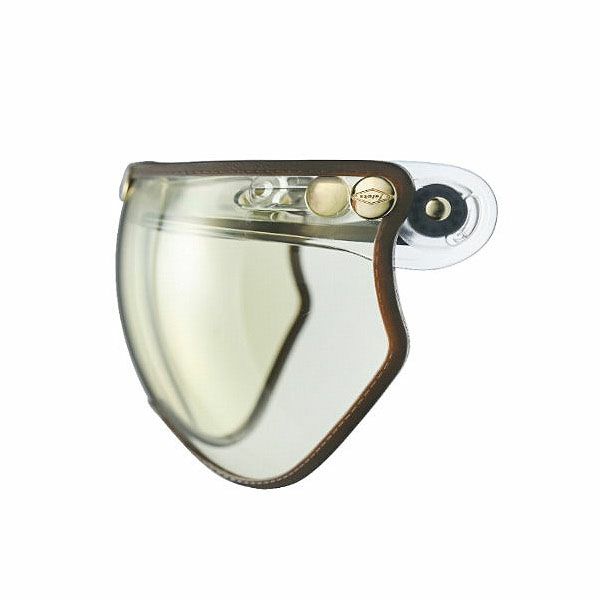 フリップアップ ハーフシールド ブラウントリム ライトイエロー feture 2