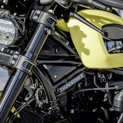 スポーツスターS、ナイトスター フレームカバーセット (ロゴ入り) サンダーバイク