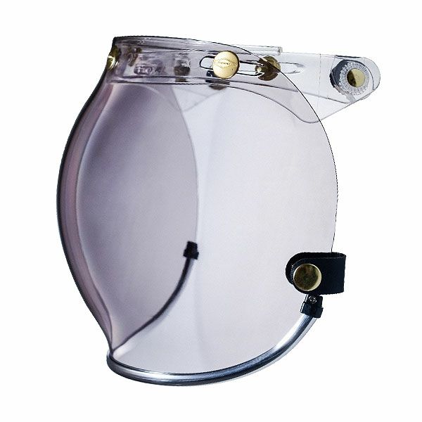 フリップアップ バブルシールド シルバートリム ライトスモーク feture 2