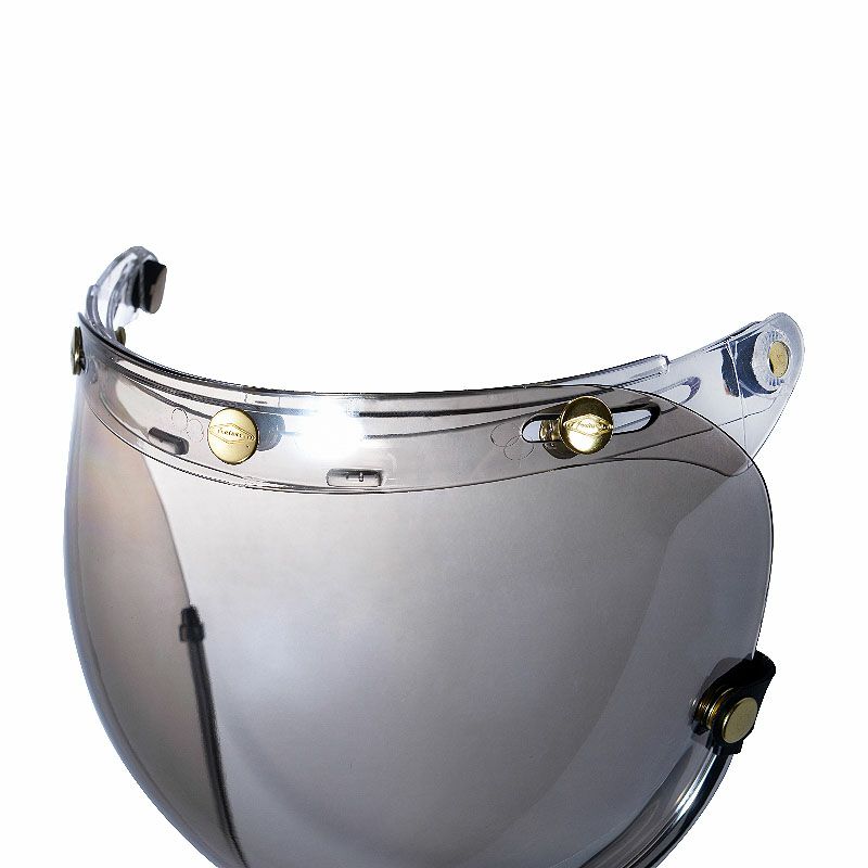 フリップアップ バブルシールド シルバートリム ライトシルバースモーク feturev 3