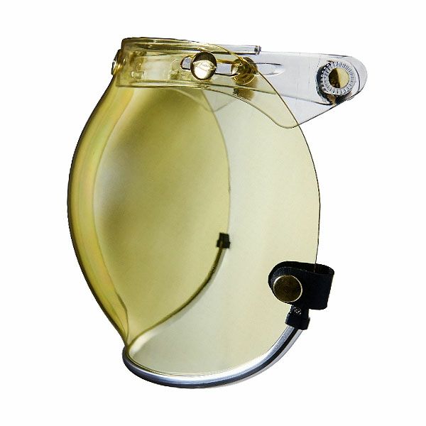 フリップアップ バブルシールド シルバートリム イエロースモーク feture 2