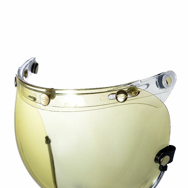 フリップアップ バブルシールド シルバートリム イエロースモーク feture 3