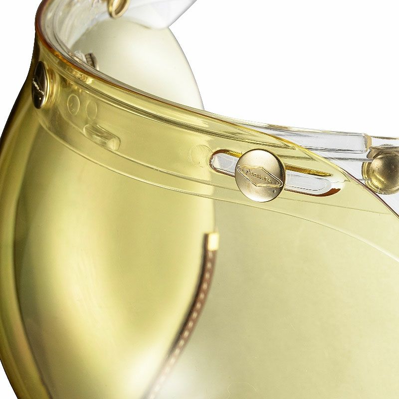 フリップアップ バブルシールド ブラウンレザートリム イエロースモーク feture 3