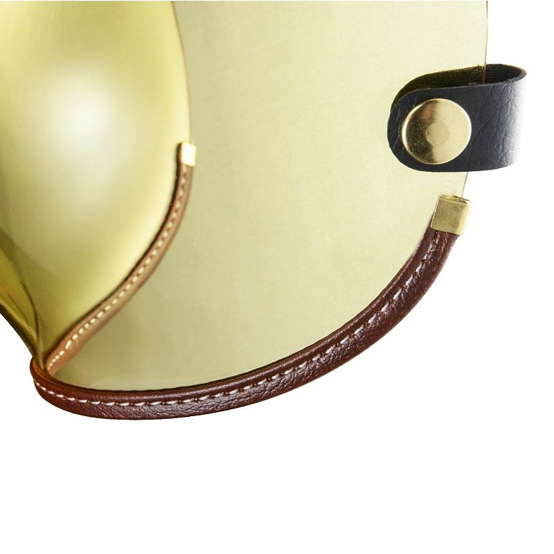 フリップアップ バブルシールド ブラウンレザートリム イエロースモーク feture 4