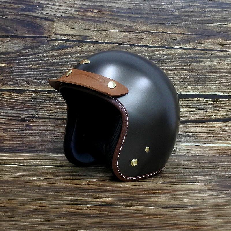 ACE エクストリームショート レザーバイザー コーヒーカラー feture 3