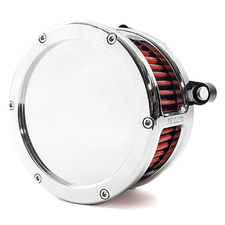 2024以降 ツーリング BAエアクリーナーキット ソリッドカバー (クローム/レッド)