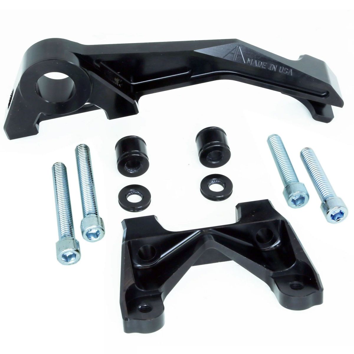  2009以降 ツーリング アキシャルマウント・リアブレーキキャリパーブラケット 84mmボルトピッチ (ブラック)