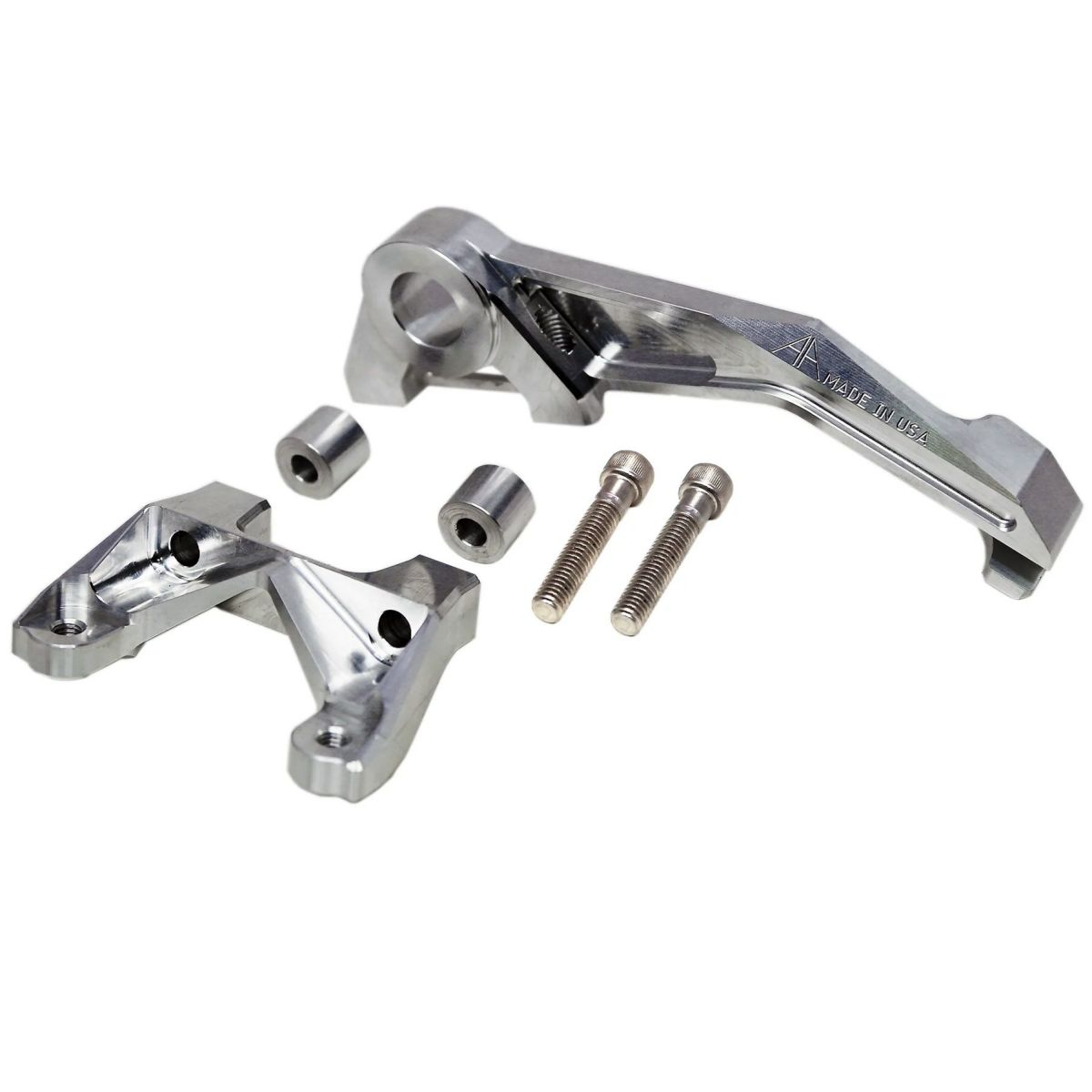 2009以降 ツーリング アキシャルマウント・リアブレーキキャリパーブラケット 84mmボルトピッチ (シルバー)