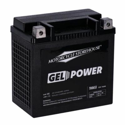  スポーツスター、スポーツスターS、パンアメリカ、ナイトスター、ストリート用 GELバッテリー 14Ah、260CCA MCS 