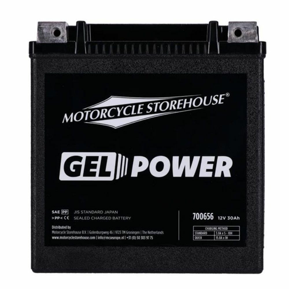 ツーリング、トライク用 GELバッテリー 30Ah、416CCA MCS 