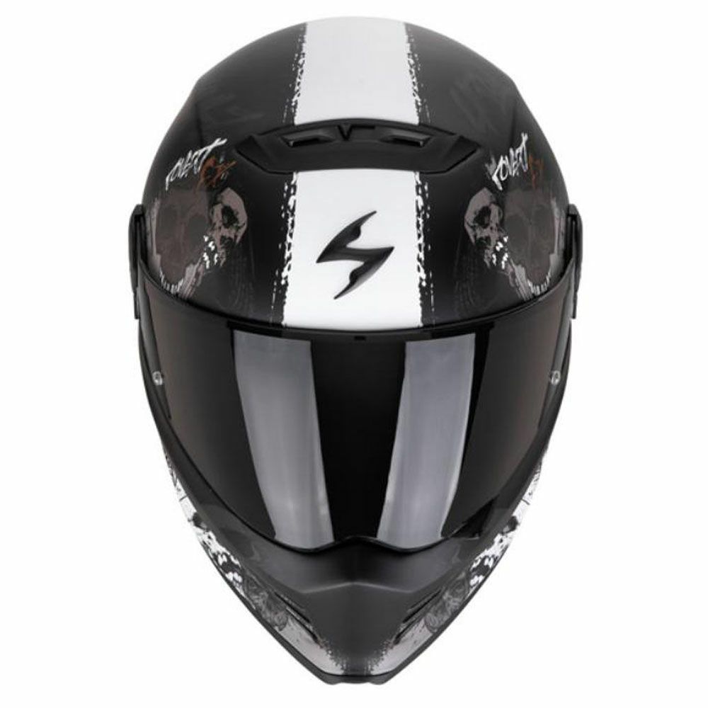  Covert FX ヘルメット スカルズ マットブラック/グレー/ゴールド SCORPION 