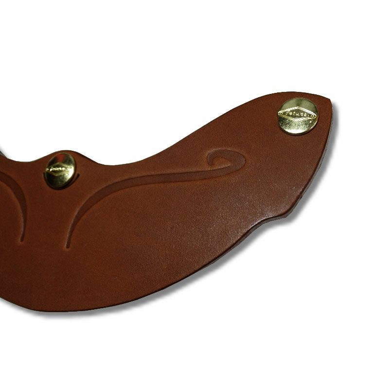 ACE ショート レザーバイザー コーヒーカラー feture 2