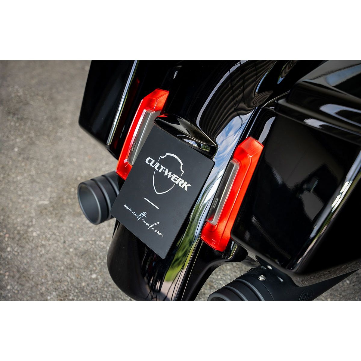 2024以降 ツーリング CUSTOM V1 ストレッチリアフェンダー (グロスブラック)4