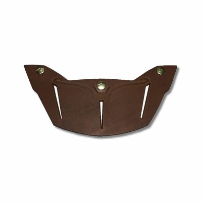 【SALE】ACE ロング レザーバイザー コーヒーカラー feture