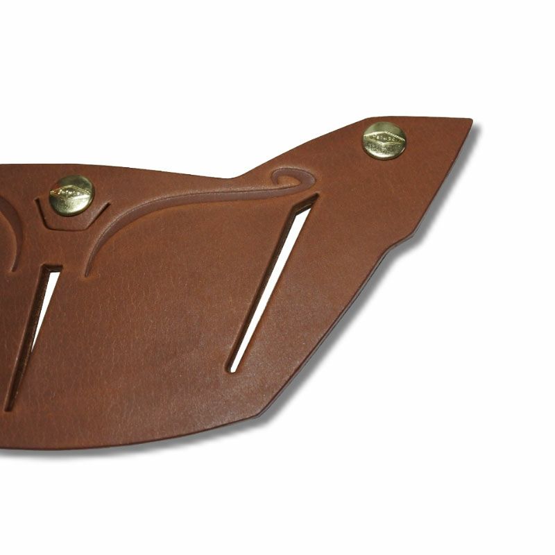 ACE ロング レザーバイザー コーヒーカラー feture 2