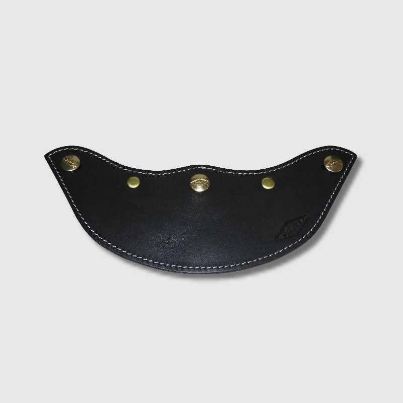 SUPREMUS ハンドメイド ショート レザーバイザー ブラック feture