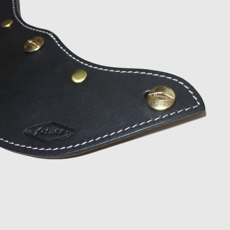 SUPREMUS ハンドメイド ショート レザーバイザー ブラック feture 2