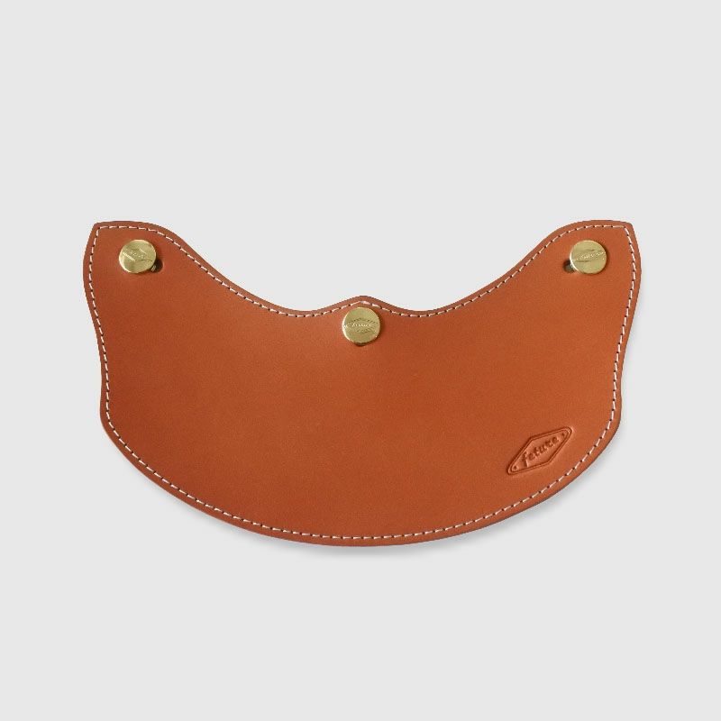 SUPREMUS ハンドメイド ロング レザーバイザー ブラウン feture