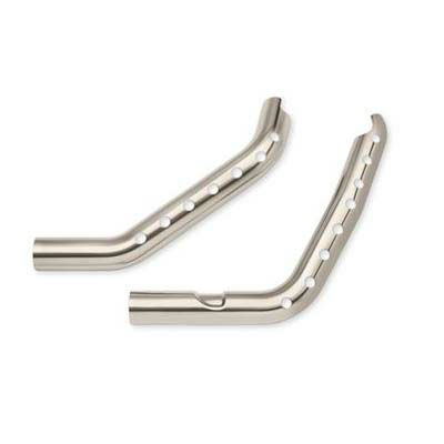 スクリーミンイーグル　ブラッシュニッケル・エキゾーストシールド　'06～ダイナ-01