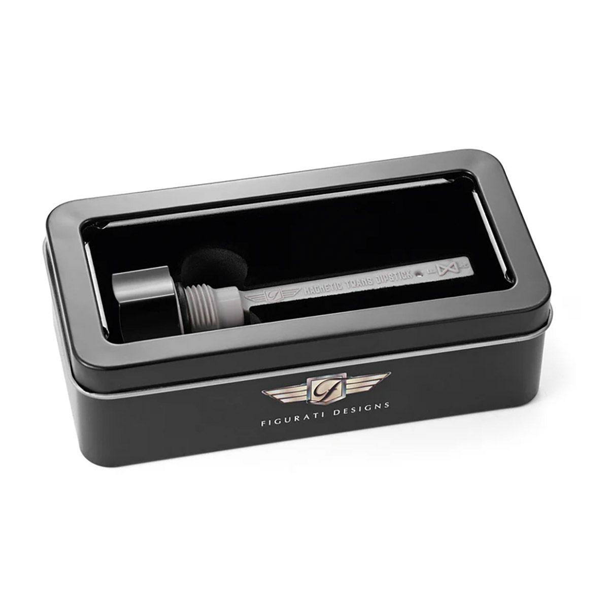 2007以降 ツーリング、ソフテイル、トライク マグネット付オイルディップスティック スムースデザイン (ブラック)2