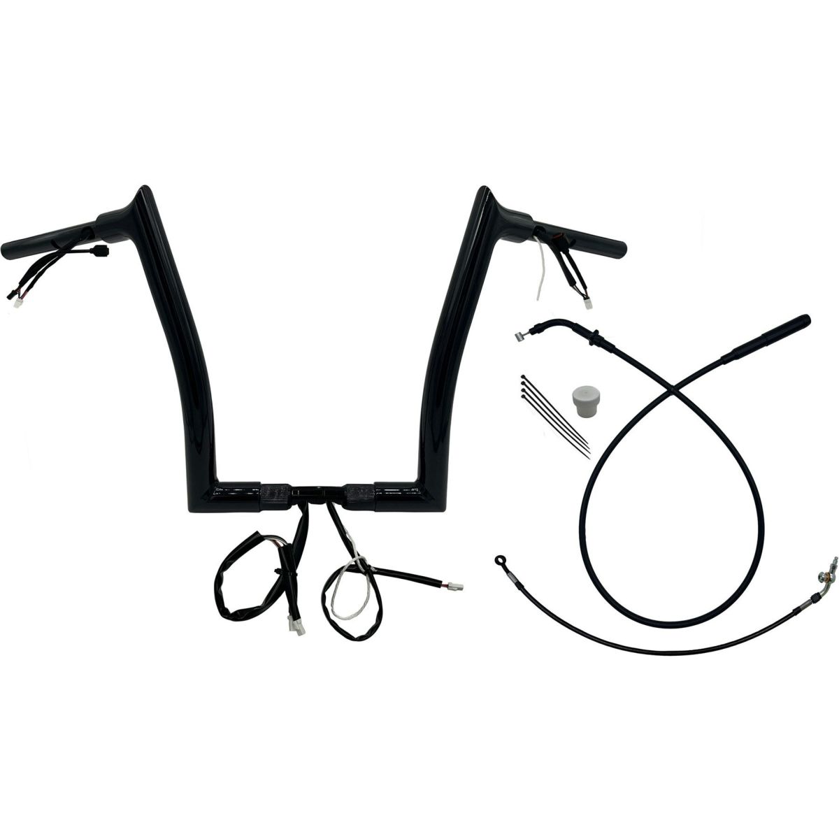 2024以降 ロードグライド EZインストール 1-1/2インチ径ポインテッドトップ・ハンドルバーキット 14インチ (グロスブラック)