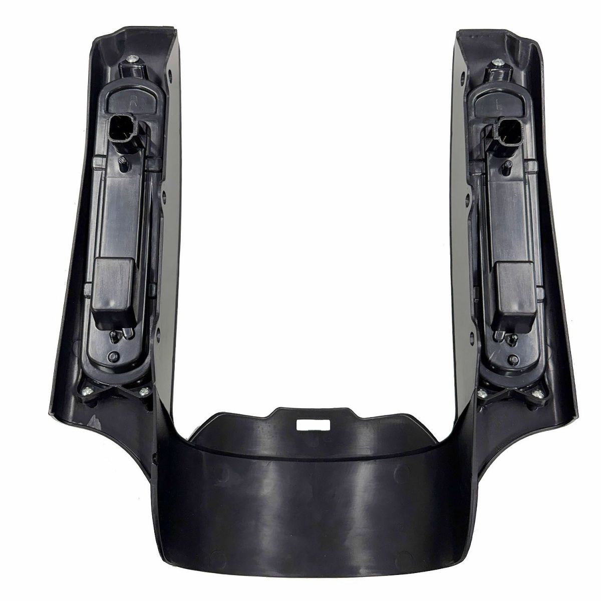 2014以降 ツーリング CVOスタイル リアフェンダーエクステンション スモークレンズ グロスブラック 2