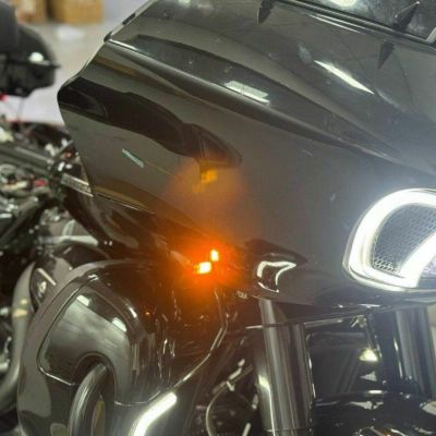 2015以降 ロードグライド フェアリングマウント LEDウインカー アンバーポジションライト ブラック