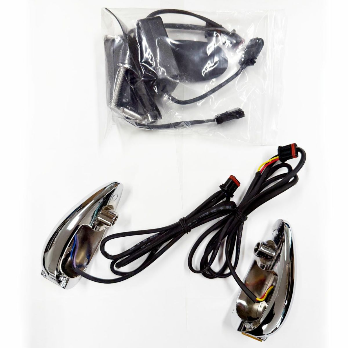 2015以降 ロードグライド フェアリングマウント LEDウインカー アンバーポジションライト クローム 2