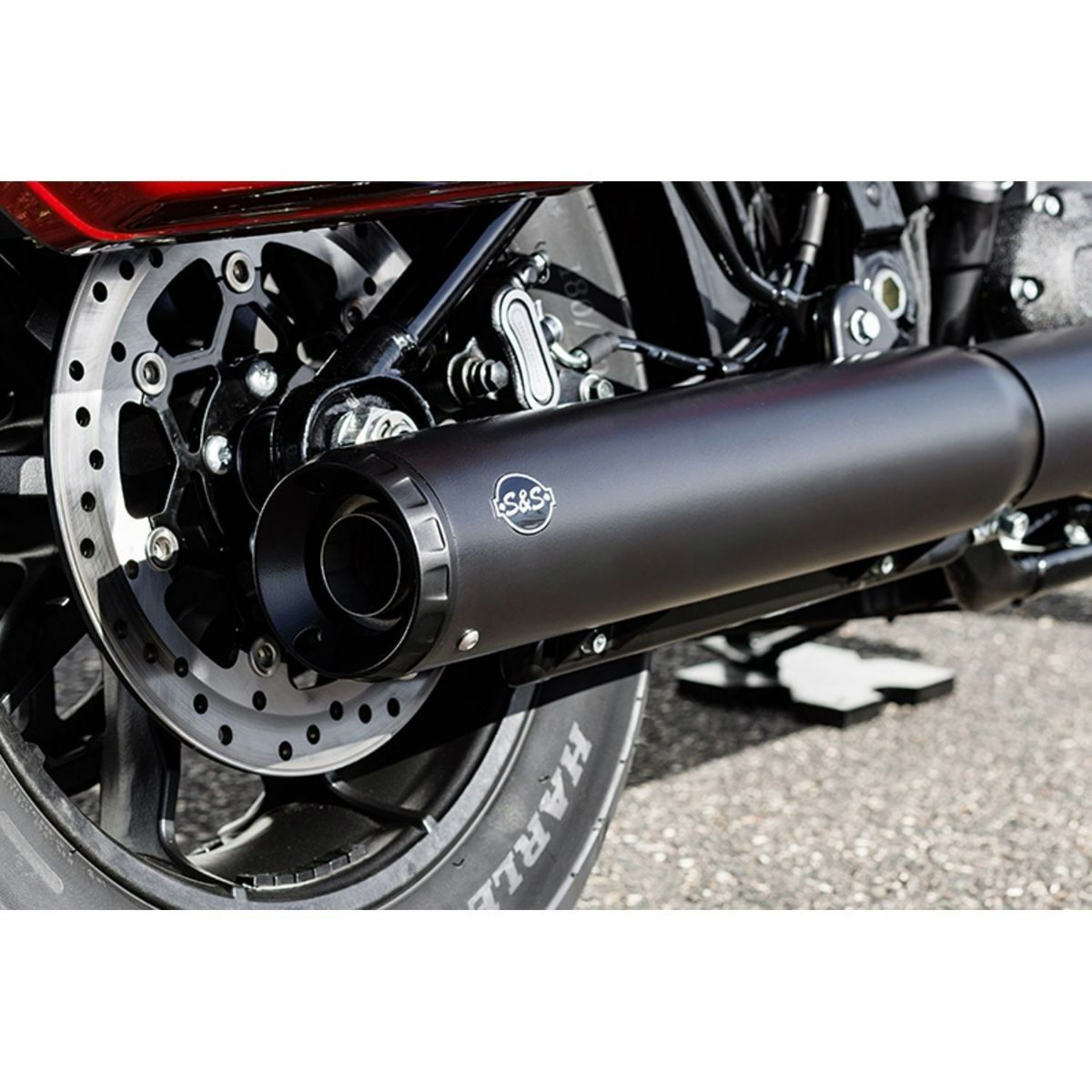 2025以降 ソフテイル エスアンドエス グランドナショナル・スリップオンマフラー (ブラック)1