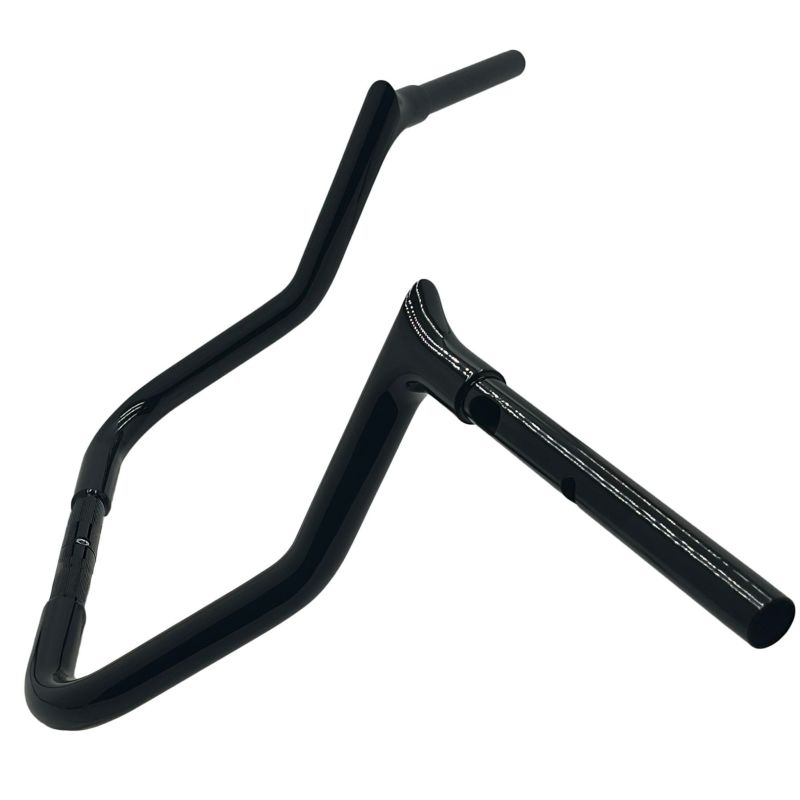 2024以降 ストリートグライド EZインストール 1-1/4インチ径レデュースリーチ・ポインテッドトップ・ハンドルバー 13インチ (グロスブラック)