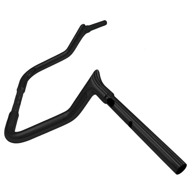  2024以降 ストリートグライド EZインストール 1-1/4インチ径レデュースリーチ・ポインテッドトップ・ハンドルバー 11インチ (グロスブラック)