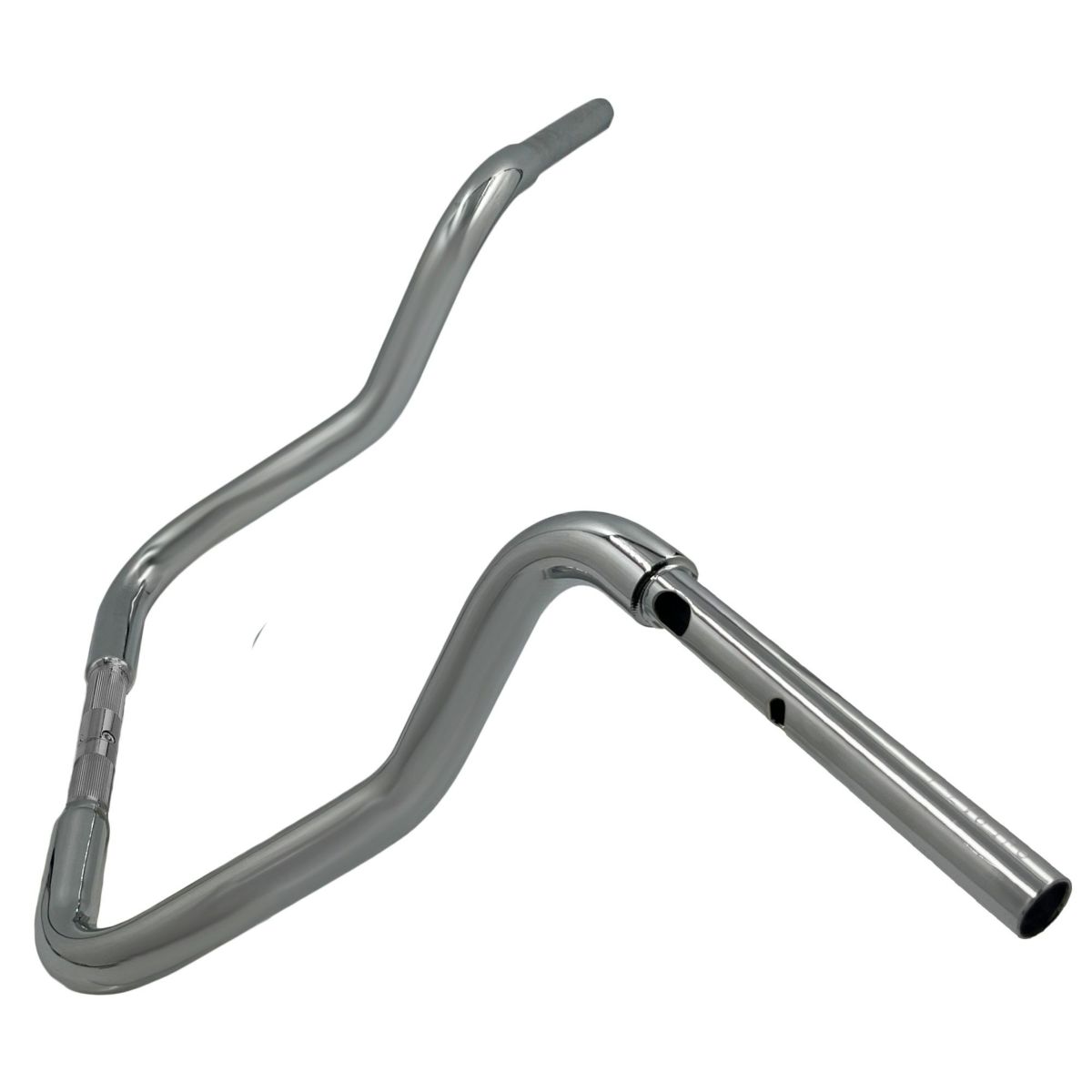 2024以降 ストリートグライド EZインストール 1-1/4インチ径レデュースリーチ・ラウンドトップ・ハンドルバー 13インチ (クローム)