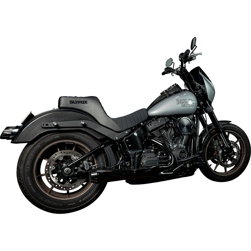 M8 ローライダー/S/ST、スポーツグライド ハイヌーン ツーアップシート (ブラックロゴ)5