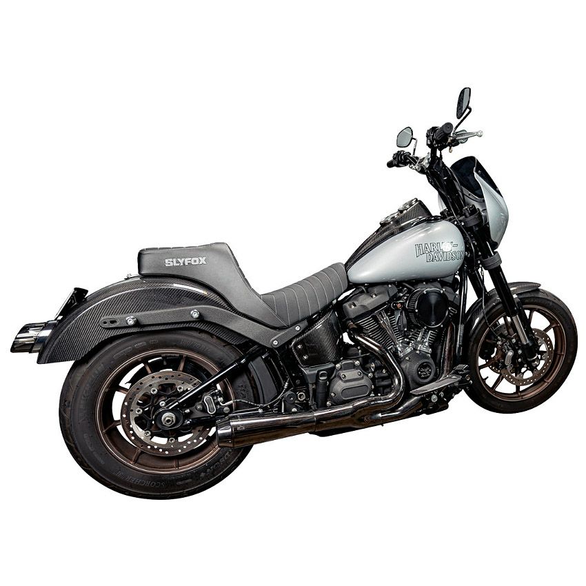 M8 ローライダー/S/ST、スポーツグライド ハイヌーン ツーアップシート (グレーロゴ)4